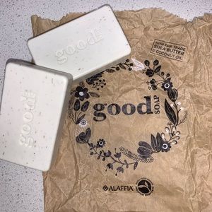 Organic Mint Soap Bars Set of 2 Fair Trade Good Soap Triple Milled Shea Coconut